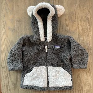 Patagonia baby furry friends fleece hoodie
